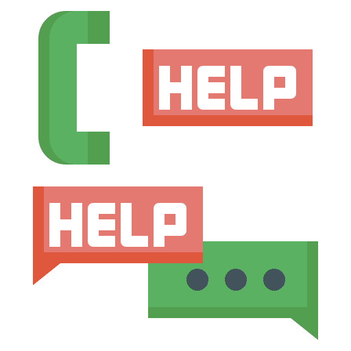 Help communications phone call customer service icon Help communications phone call customer service icon