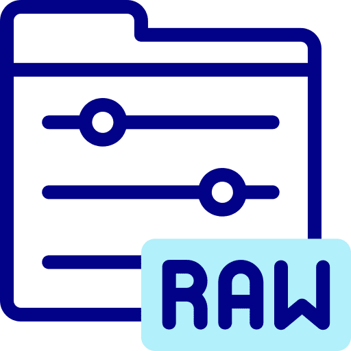 Raw file symbol ui picture icon