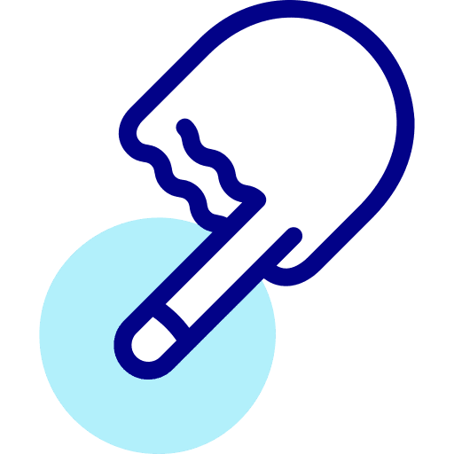 Smudge tool finger hand spot icon