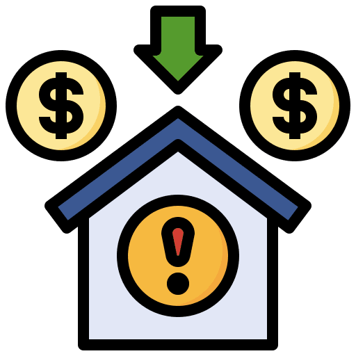 Alert warning emergency cash icon Alert warning emergency cash icon