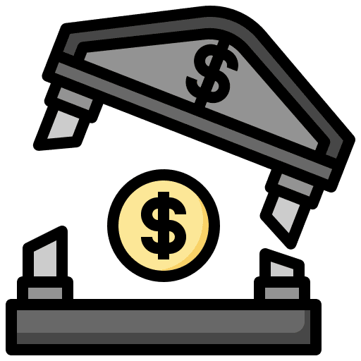 Bank money business and finance savings icon Bank money business and finance savings icon