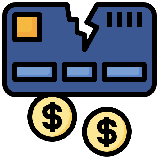 Card credit business and finance bank icon Card credit business and finance bank icon