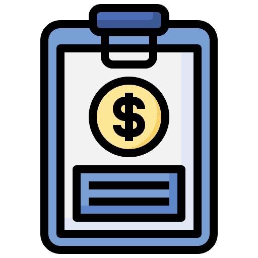 Clipboard finance business and finance sale icon Clipboard finance business and finance sale icon