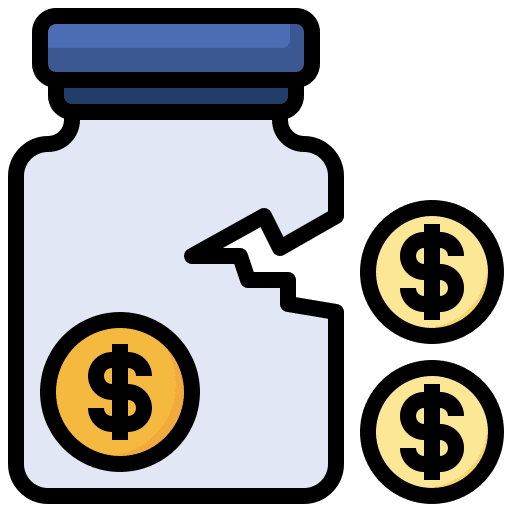 Jar saving money cash savings icon Jar saving money cash savings icon