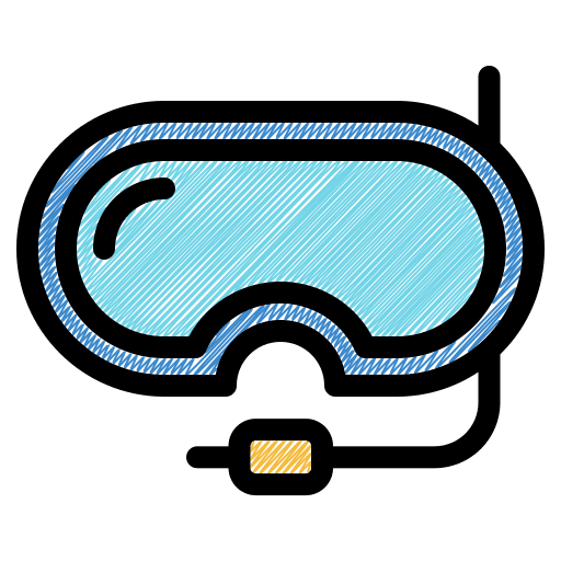 Snorkeling diving mask sport equipment snorkeling icon Snorkeling diving mask sport equipment snorkeling icon