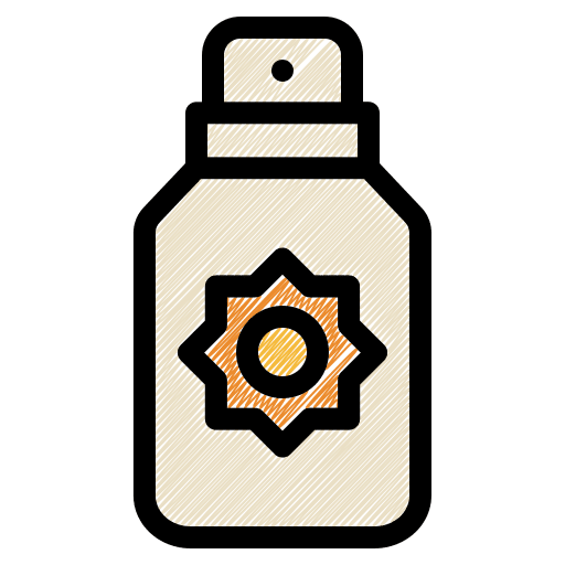 Suncream lotion summer sunscreen icon