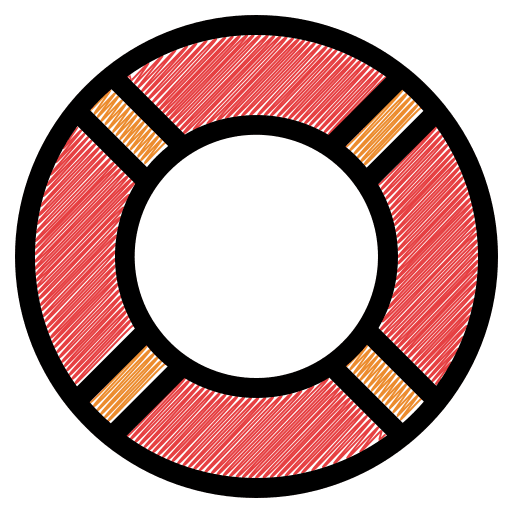 Swim ring floater security swim ring icon