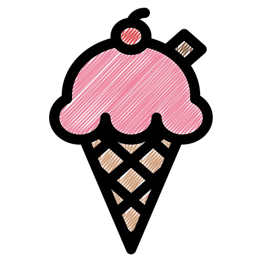 Ice cream ice cream cherry summer icon Ice cream ice cream cherry summer icon