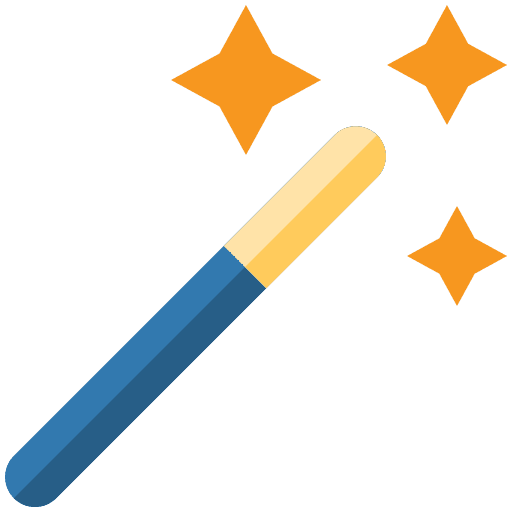 Magic wand magic show entertainment magician icon