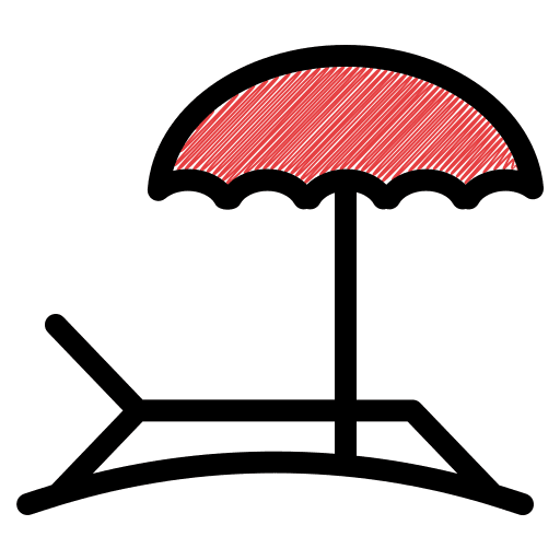 Sunbed sunbed holidays beach umbrella icon Sunbed sunbed holidays beach umbrella icon