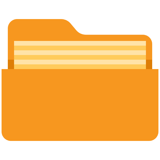 Folder document office material files and folders icon Folder document office material files and folders icon