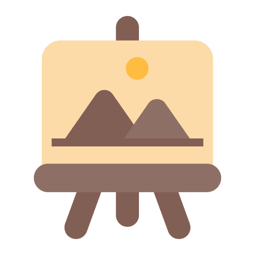Art board art board tripod painting icon