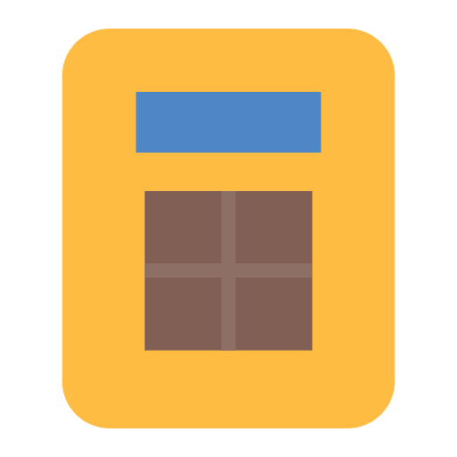 Calculator school material electronics calculator icon
