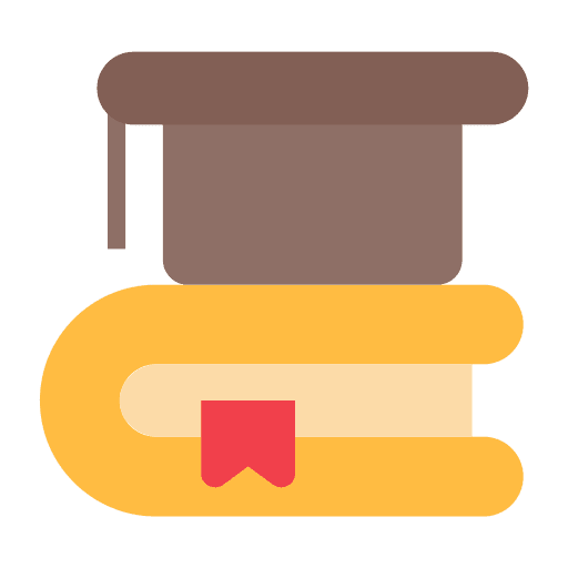 Graduate knowledge student learning icon