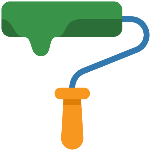 Paint roller paint roller art home repair icon Paint roller paint roller art home repair icon