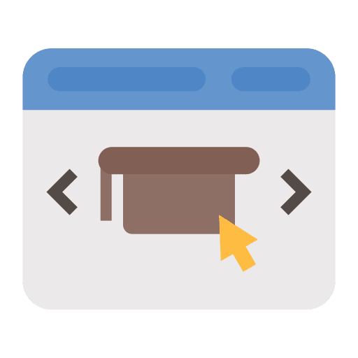Online learning online course student education icon Online learning online course student education icon