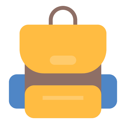 Backpack high school education backpack icon Backpack high school education backpack icon