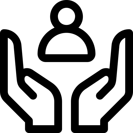 Friend support user protect icon Friend support user protect icon