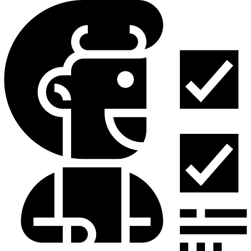Checklist testing exam test icon
