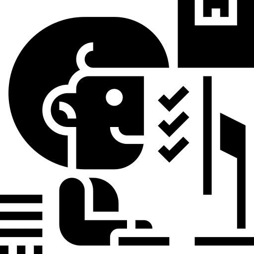 Monitoring operation server shipping and delivery icon