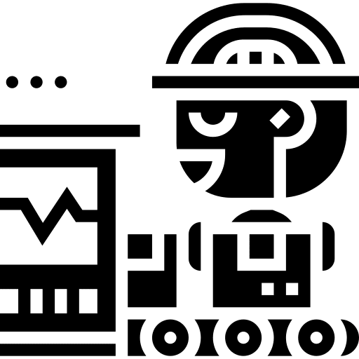 Production manufacturing electronics manufacture icon