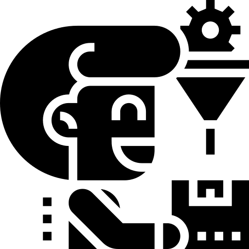 Screening analytics screening funnel icon