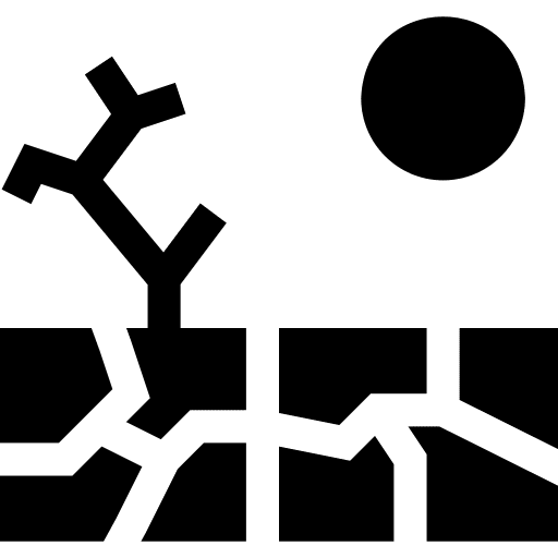 Drought desert arid drought icon