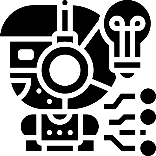 Innovation business and finance marketing ai icon Innovation business and finance marketing ai icon
