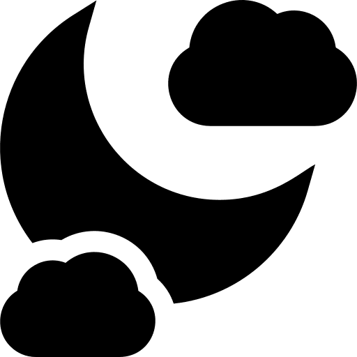 Moon weather moon night icon Moon weather moon night icon
