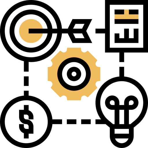 Objective seo keyword target icon