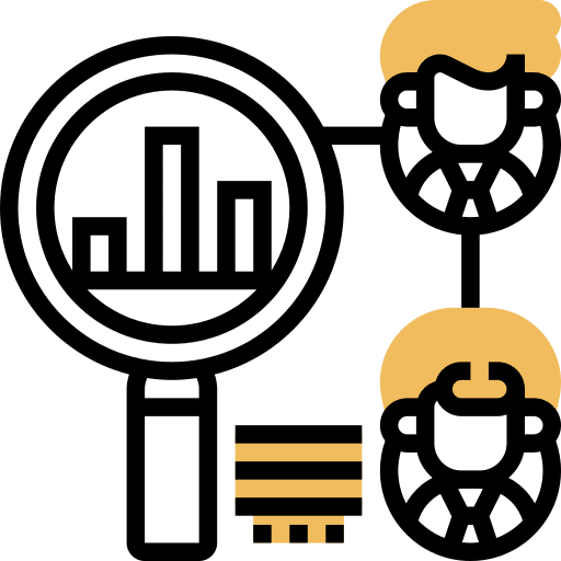 Benchmark benchmark analytics magnifying glass icon Benchmark benchmark analytics magnifying glass icon