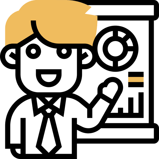 Performance reporting presentation report icon Performance reporting presentation report icon