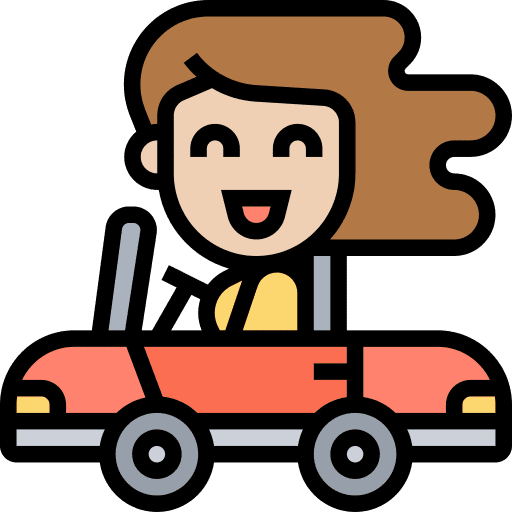 Drive people drive traveler icon