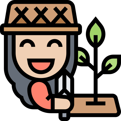 Gardening gardening natural woman icon Gardening gardening natural woman icon