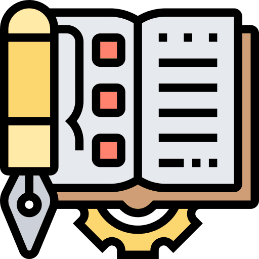 Writer time and date writing commerce icon Writer time and date writing commerce icon