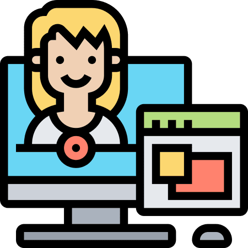 Computer lesson education classroom icon