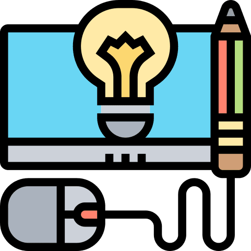 Electronic online learning knowledge education icon Electronic online learning knowledge education icon