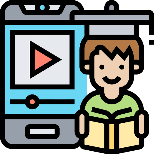 Media education technology book icon Media education technology book icon