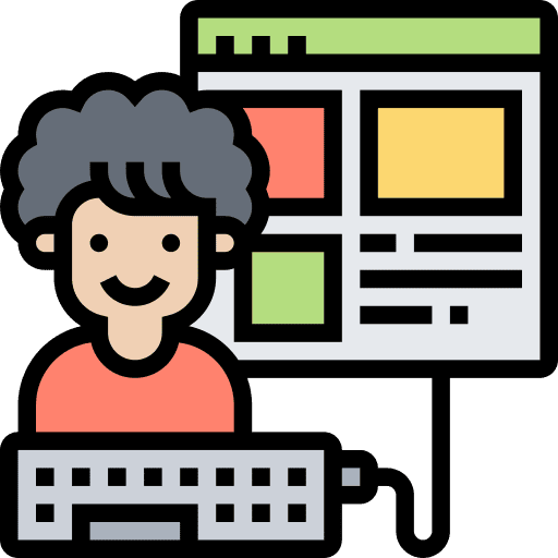 Website conference education online learning icon Website conference education online learning icon
