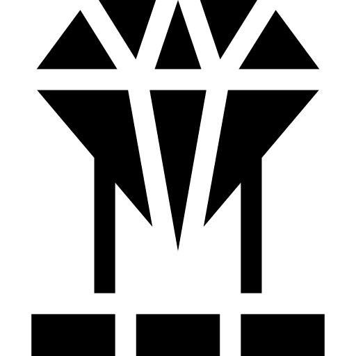 Diamond art and design exhibition window icon