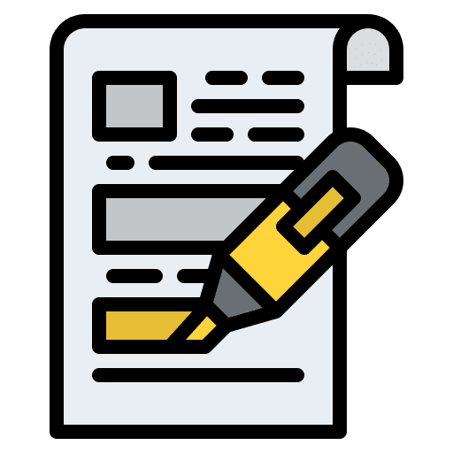 Highlight article script copywriter icon