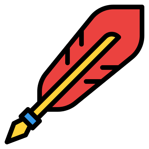 Write write poetry feather icon