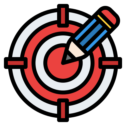 Target audience advertising marketing communications icon Target audience advertising marketing communications icon