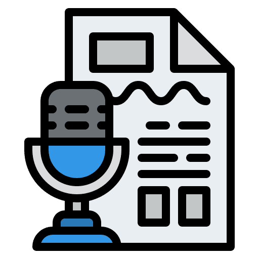 Transcript copywriter transcript script icon Transcript copywriter transcript script icon