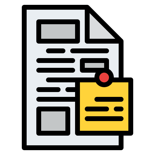 Editing article copywriting note icon Editing article copywriting note icon