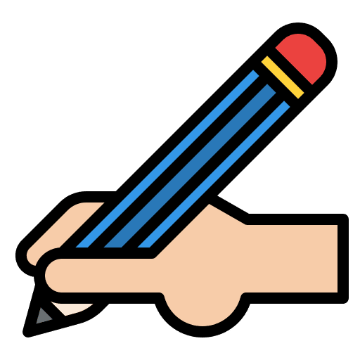 Writing blogger writing copywriting icon Writing blogger writing copywriting icon