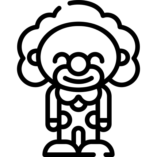 Clown people costume user icon