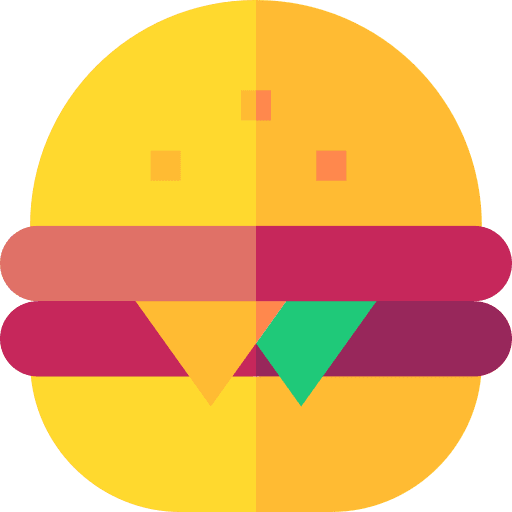 Hamburger bread hamburger cheese icon