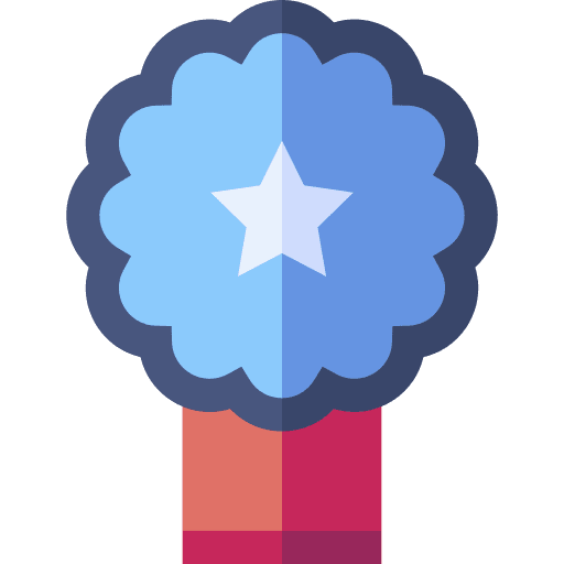 Medal sports and competition badge award icon