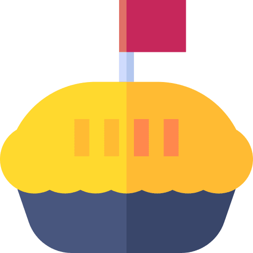 Apple pie food and restaurant baked flag icon Apple pie food and restaurant baked flag icon